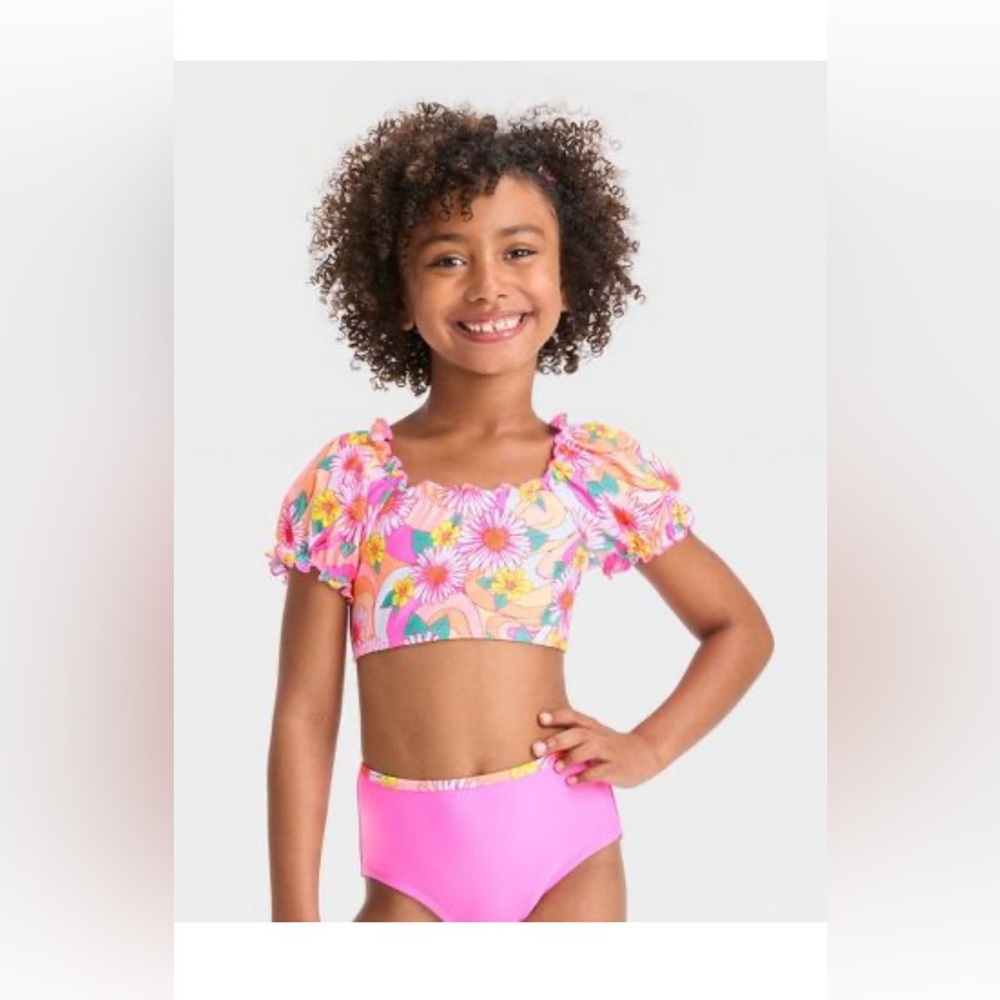 Girls' Daisy Swirls Bikini Set - Cat & Jack